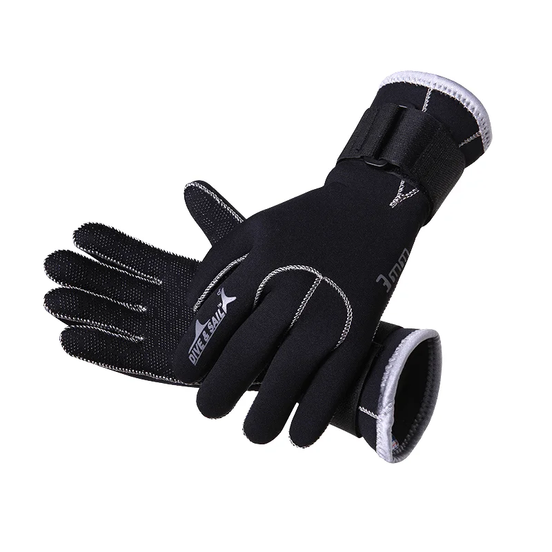 YTT Customized Logo Neoprene 1.5mm-5mm Anti-UV Unisex Diving Gloves for Cold Water Scuba & Swimming