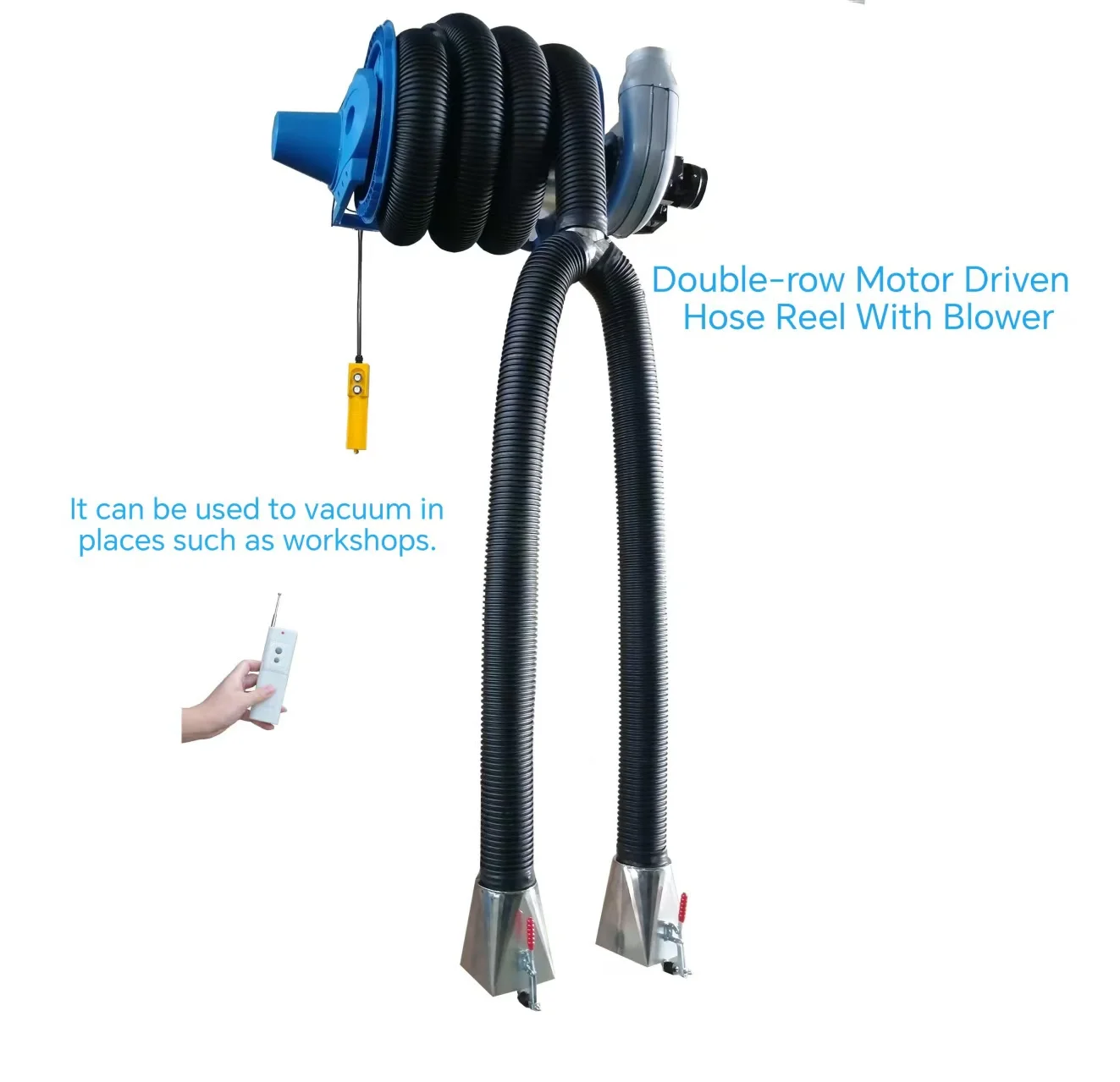 Fengshen Automatic Motor Driven Vehicle Exhaust Extraction Hose Reel Dual Ends Exhaust Fan Other Vehicle Equipment