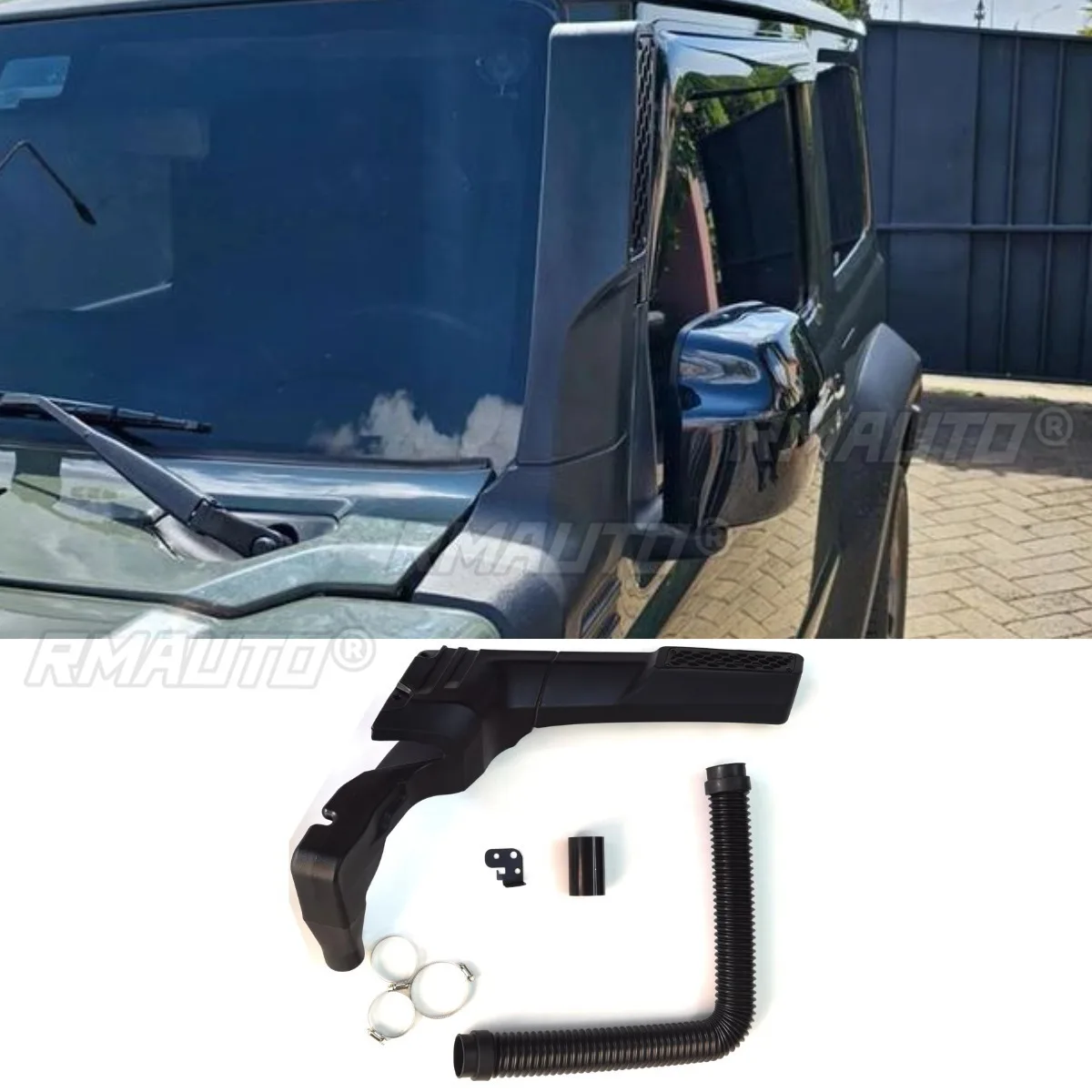 For Suzuki Jimny JB64 74 Car Snorkel Kit Front Side Air Intake Systems Snorkels Exhaust Wading Hose Pipe Modification Part