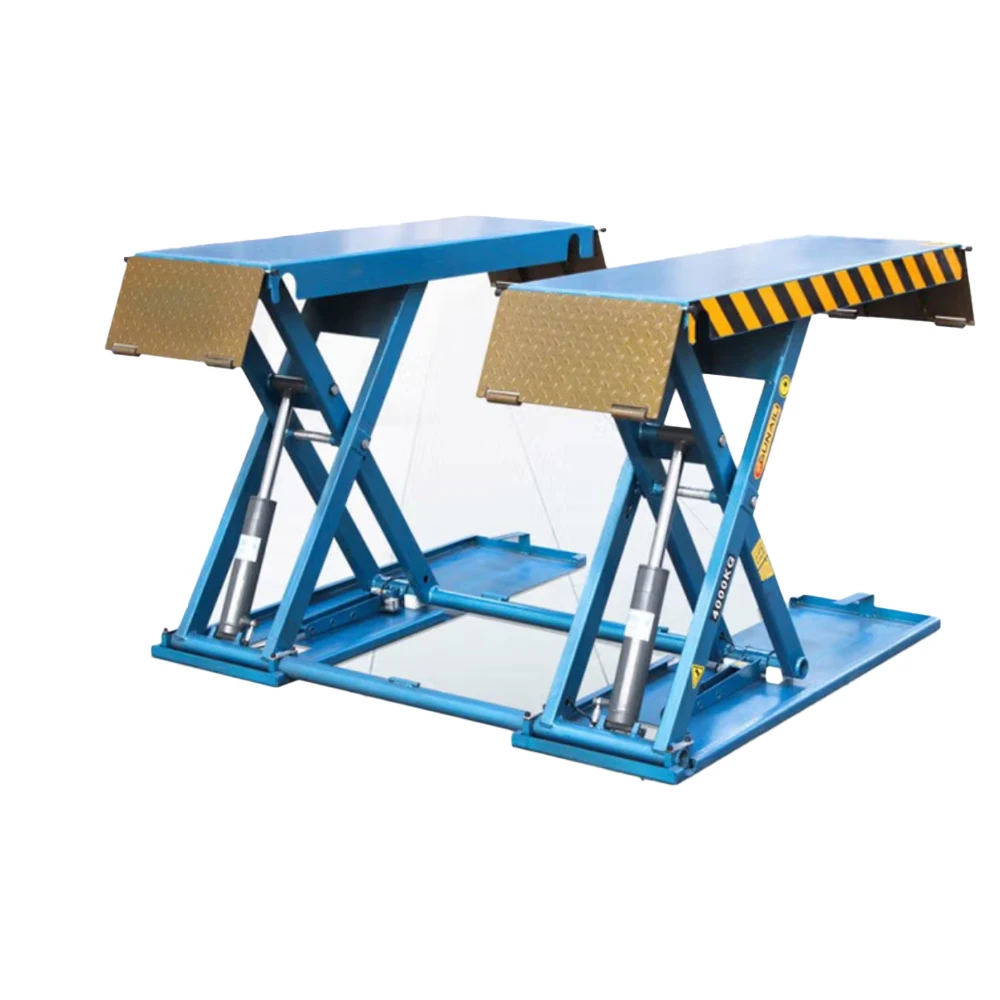 1.4-MeterFlooring Jacks for Auto Repair Equipment Outdoor Bridge Version Car Lift Scissor Hoist Machine Small Four-Cylinder