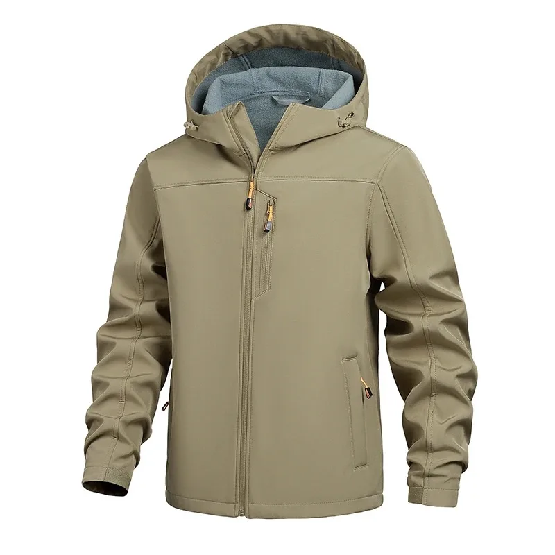Men’s Cargo Jacket Multi-Pocket Utility Coat – Casual Style Jacket for Outdoor & Streetwear
