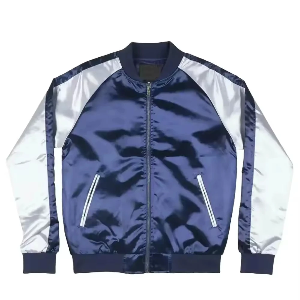 men trendy design lossy satin jacket lightweight comfortable stylish daily wear fashion satin jacket