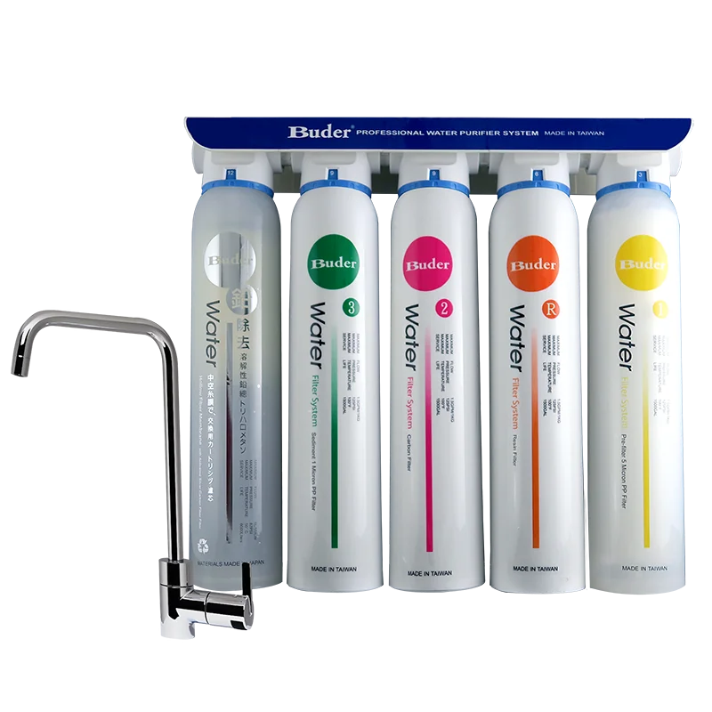 [ Taiwan Buder ] Residential 5 Stage Drinking Water Filtration System, Quick Change Water Filter