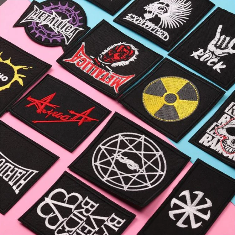 Embroidery Patches Applique Iron on Patches for Clothing Decorative Badges Patches